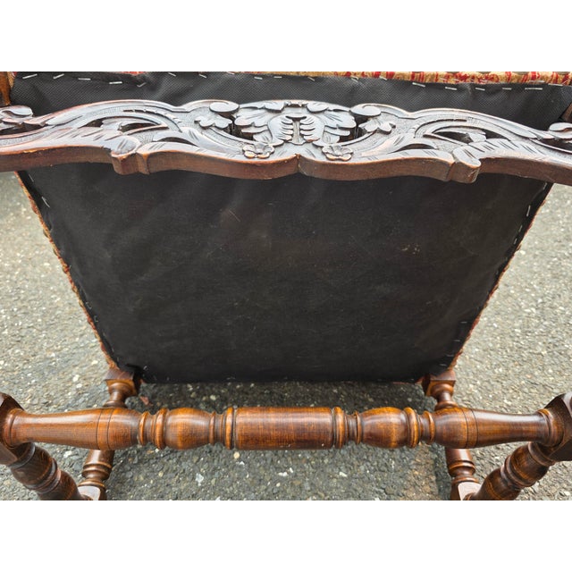 Late 19th C. Danish Louis XIV Throne Style Chairs- A Pair For Sale - Image 13 of 13