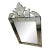 Gorgeous Venetian Floral Etched Wall Mirror - 2 Available For Sale