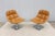 Mid-Century Modern Modern Contemporary Knoll Jehs+Laub Swivel Lounge Chairs in Tan Leather - A Pair For Sale - Image 3 of 18
