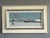 STILL WATERS, QUIET SHORE Size: 16.5 x 27.6 inches (including frame) Oil on canvas A mid-century modernist painting of a...