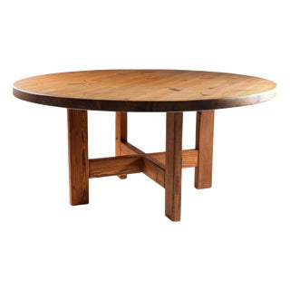 Large Swedish Dining Table in Pine by Roland Wilhelmsson, 1970s For Sale
