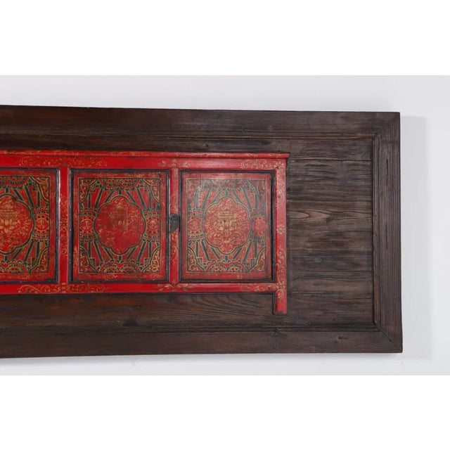 Wall decoration in the form of Tibetan doors. Engraved ‘Bla Lotus’ (Blue lotus) Condition Very good I have official proof...