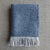 Textile Dark Grey Belgian Linen and Wool Throw For Sale - Image 7 of 7