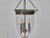 English Midcentury Nickel Bell Lantern With Glass Dome and Three Lights For Sale - Image 10 of 16