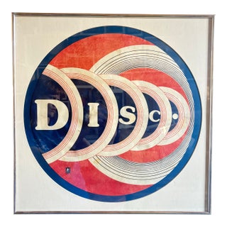Vintage Noble & Cooley "Disc" Op-Art Bass Drum Graphic For Sale