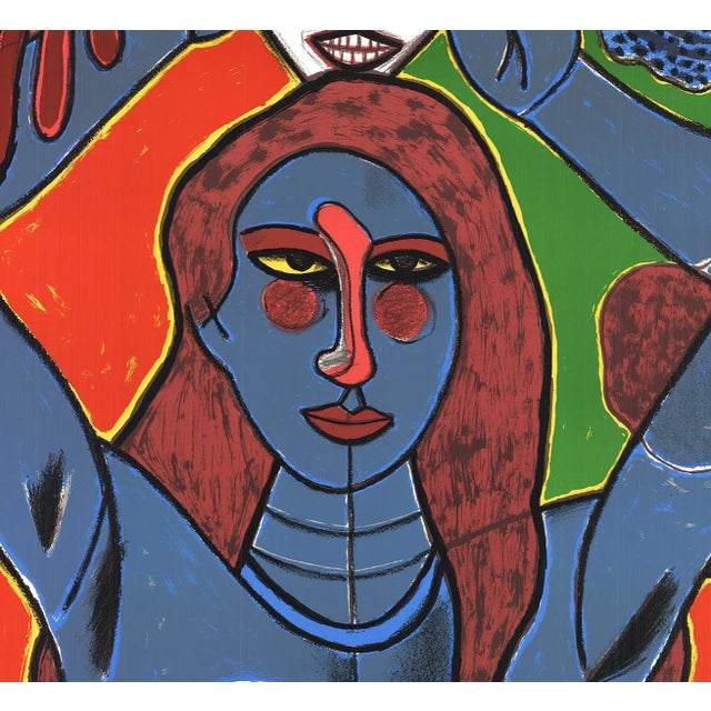 Corneille 'La Sensualite du Sensible' Contemporary Serigraph For Sale - Image 4 of 5