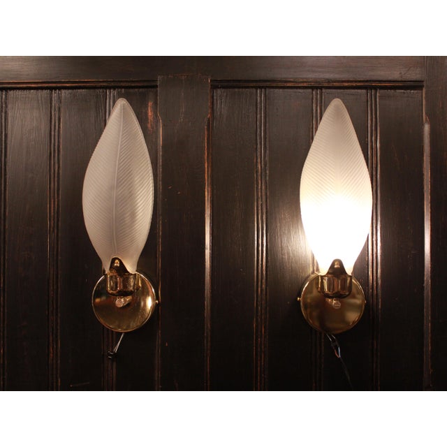 1990s Murano Glass Leaf Wall Sconce, 1990s For Sale - Image 5 of 7