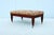 Traditional Hickory Chair Button Tufted Cocktail Ottoman Bench on Brass Casters For Sale - Image 11 of 18
