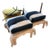 Wood Carved Elephant Ottomans For Sale