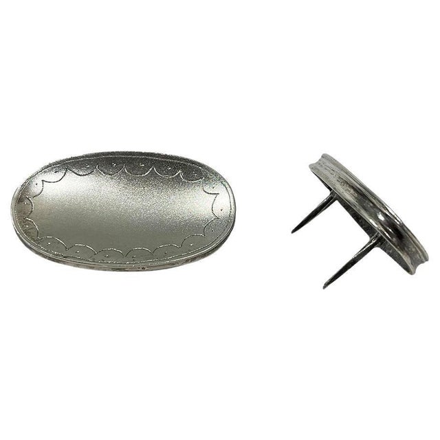 Metal Dutch Silver Cheese Thumb Stalls, Set of 2 For Sale - Image 7 of 7