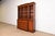 English Henkel Harris Georgian Carved Mahogany Lighted Breakfront Bookcase Cabinet For Sale - Image 3 of 18