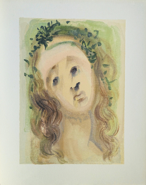 Salvador Dali, La Vierge de l'Annonciation, Etching