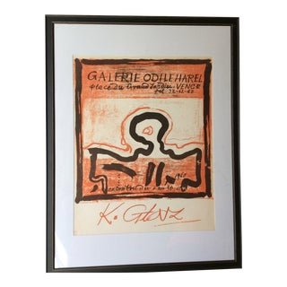 Vintage French Art Exhibition Poster For Sale