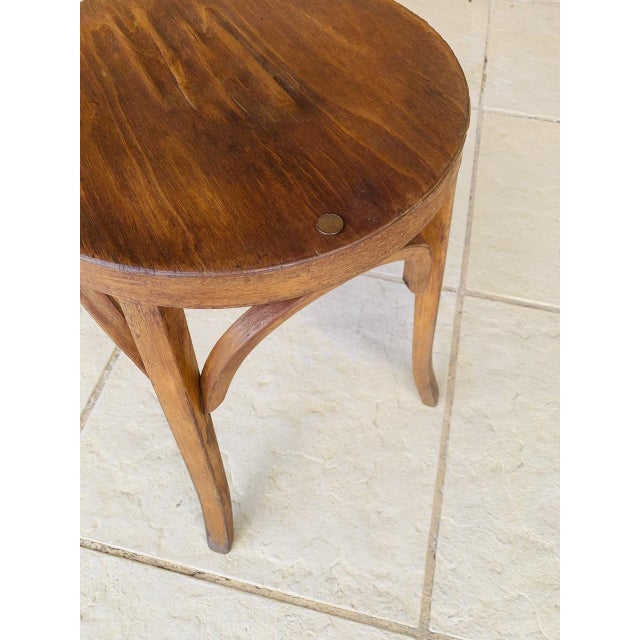 Vintage Bentwood Stool from Baumann, 1950s For Sale - Image 13 of 18