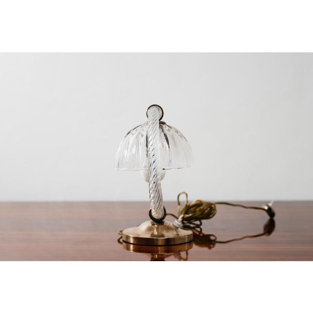 Abat-Jour Lights in Murano Glass and Brass from Barovier & Toso, 1950s, Set of 2 For Sale - Image 13 of 18