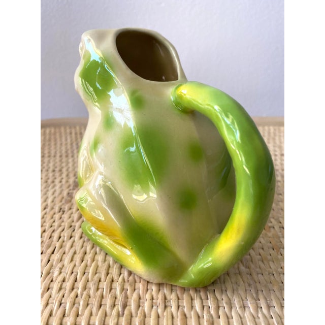 Ceramic 1980s Tony Wood Staffordshire Ceramic Frog Creamer For Sale - Image 7 of 13