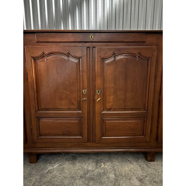Country French Oak Enfilade With Three Drawers & Three Cabinet Doors, 18th Century