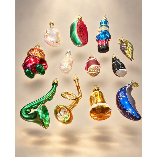 Old World Christmas & Radko Ornaments - Fruits, Animals, Santa & More - Inge Glas Includes Old World Christmas and...