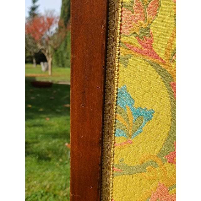 Walnut Armchairs with Silk Upholstery, 1830, Set of 2 For Sale - Image 4 of 16