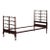 Vintage Mahogany Filigree Twin Bed C1940 For Sale