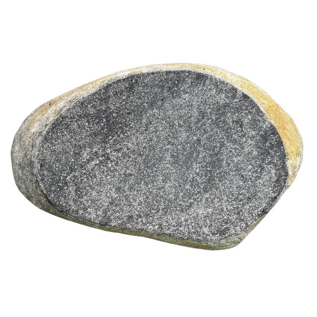 Contemporary Rustic Outdoor Vintage Boulder Stool Side Table For Sale - Image 3 of 4