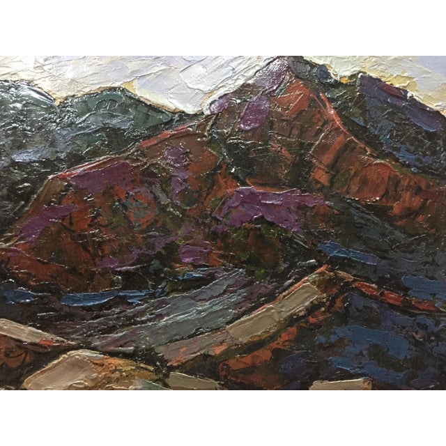*** ABOUT THIS PAINTING *** * TITLE: "Mountain landscape" * ARTISTS: Constantinople Adolf Markovich * SIZE: 22x31...