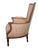French 1950's French Bergere Damask Apricot Lounge Chair For Sale - Image 3 of 9