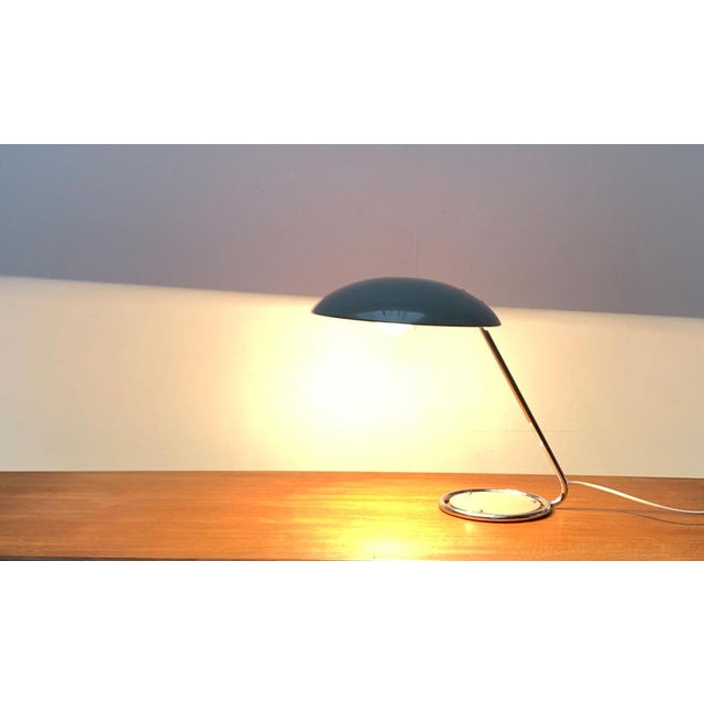 Mid-Century German Model 6761 Metal Table Lamp by Christian Dell for Kaiser Leuchten, 1960s For Sale - Image 12 of 18