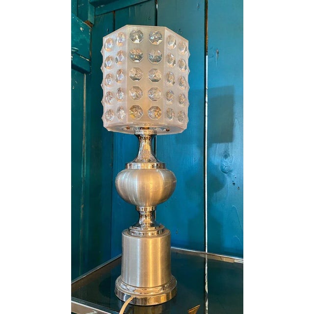 Vintage Aluminium Table Lamp For Sale - Image 5 of 10