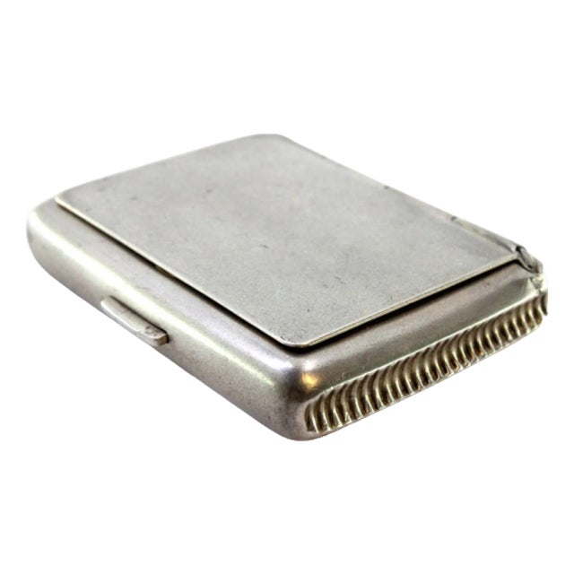 Silver Matchbox with Opening Spring For Sale