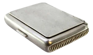 Silver Matchbox with Opening Spring