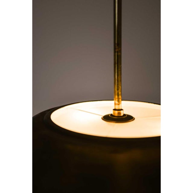 Model 61 Pendant Lamp in Brass, Glass and Plastic by Lisa Johansson-Pape, 1950s For Sale - Image 11 of 13