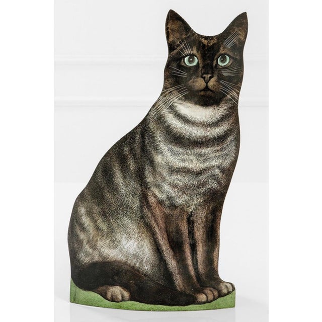 2000 - 2009 Mid Century Modern Exquisite and Rare Piero Fornasetti Siamese Painted Metal Cat Sculpture For Sale - Image 5 of 12