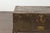 Metal English 1920s Sarah Rackett Metal Trunk with Handles Mounted on New Custom Stand For Sale - Image 7 of 12