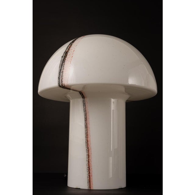 Large Glass Mushroom Table Lamp attributed to Peil & Putzler, Germany, 1970s For Sale - Image 7 of 16