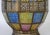 1960s Vintage Victorian Style Stained Glass & Brass Hanging Lantern For Sale - Image 5 of 12