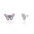 Colorful Butterfly Chunky Stud Earrings for Christmas Gifting- A Pair- 2 Pieces For Sale - Image 9 of 11