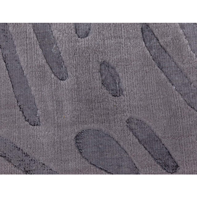 Textile Modern Animal Print-Inspired Banana Silk Rug by Doris Leslie Blau For Sale - Image 7 of 10