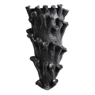 Belize Black Mat Wall Sconce Lamp from Barracuda Interiors For Sale