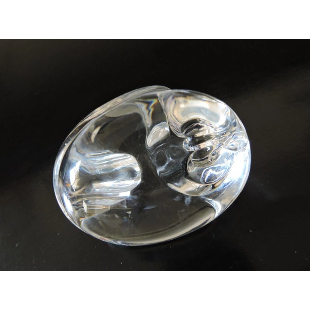 Farmhouse Vintage Crystal Clear Glass Hen For Sale - Image 3 of 4