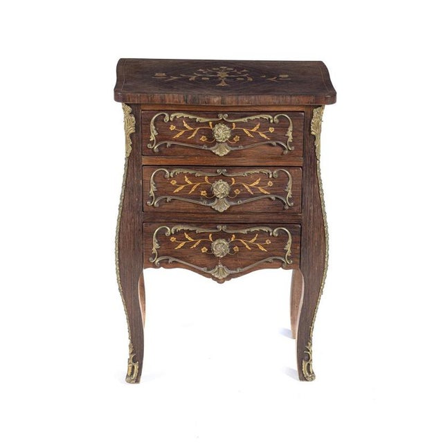 Portuguese Bedside Table with Drawers For Sale - Image 6 of 6
