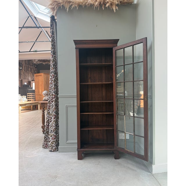 English Glass-Fronted Bookcase, 1890s For Sale - Image 5 of 12