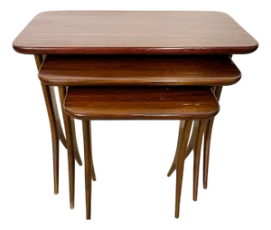 Mid-Century Rosewood Nesting Tables, 1960