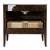 Wood Bristol 36 in. W Marble and Wood 1 Drawer Ribbed Bathroom Vanity, Dark Roast Coffee Wire Brushed For Sale - Image 7 of 9