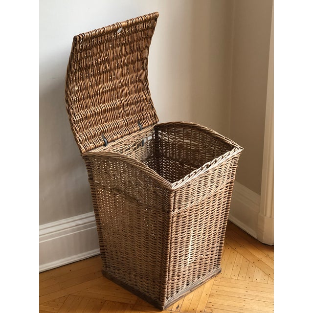Large Antique Wicker Storage Hamper Chairish