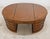 Brown Victorian Oval Partners Desk in Walnut For Sale - Image 8 of 14