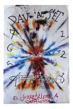 Signed Poster for Salvador Dali Exhibit by Salvador Dali, 1975