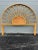 Wood Vintage Boho Chic Sunburst Bent Rattan King Headboard For Sale - Image 7 of 8