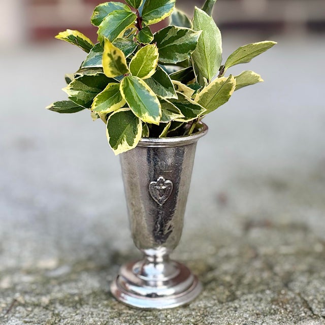 1950s Silver Bud Vase Conrad Hilton Hotel For Sale In Columbus - Image 6 of 8