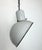 Industrial Grey Enamel Factory Pendant Lamp, 1960s For Sale - Image 4 of 18